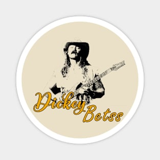 dickey betts black and white Magnet